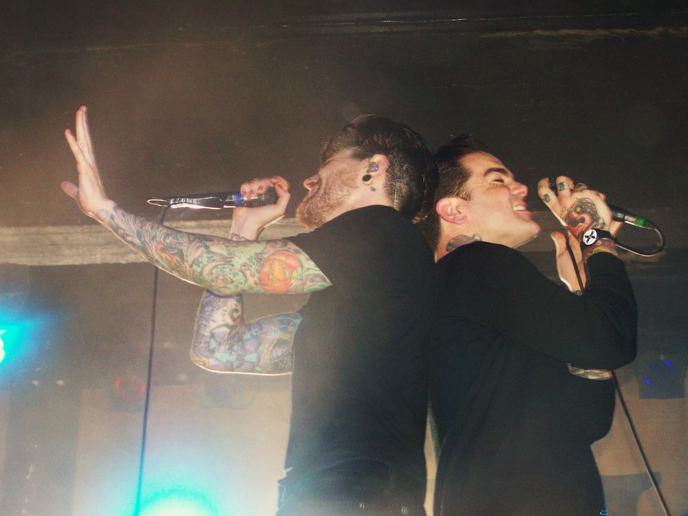 Davey Havok (AFI) und Dan Smith (The Dear and Departed)