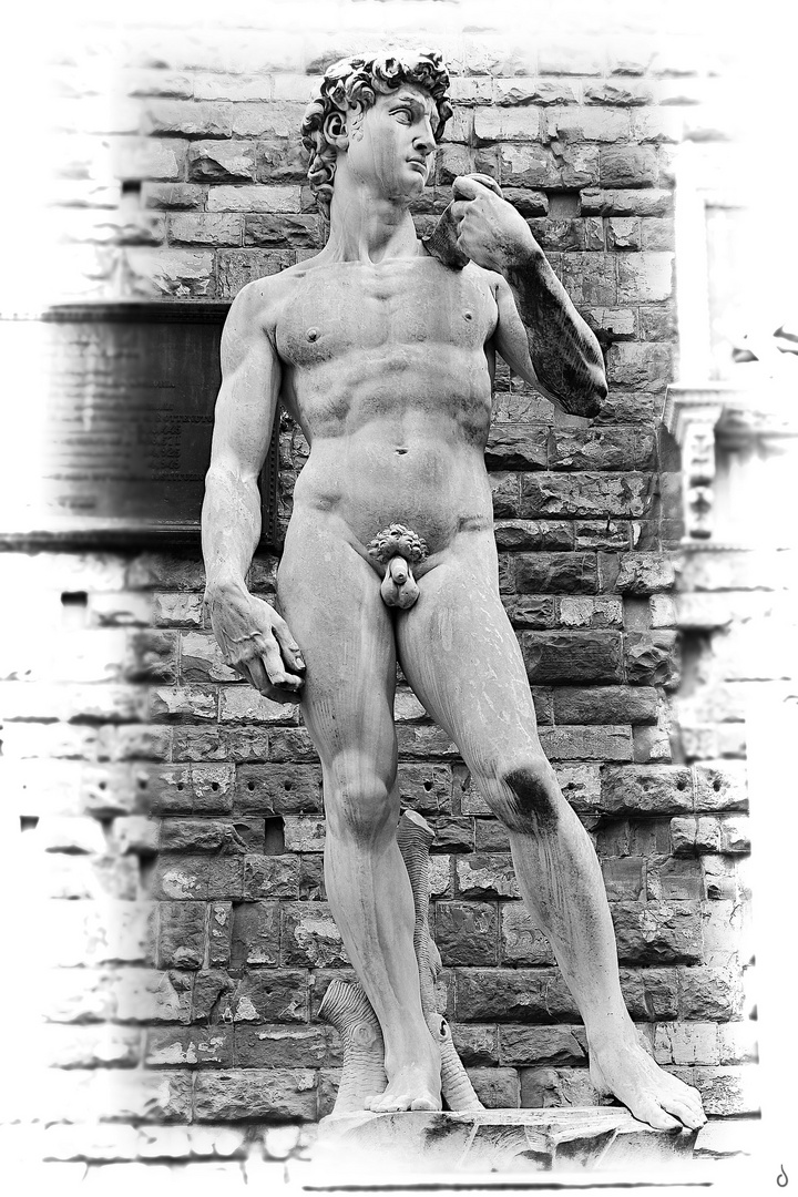 David   --   nackt in Florenz... -BW-   ©D6855--XOC_BWVi3c