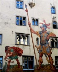 David und Goliath in Regensburg