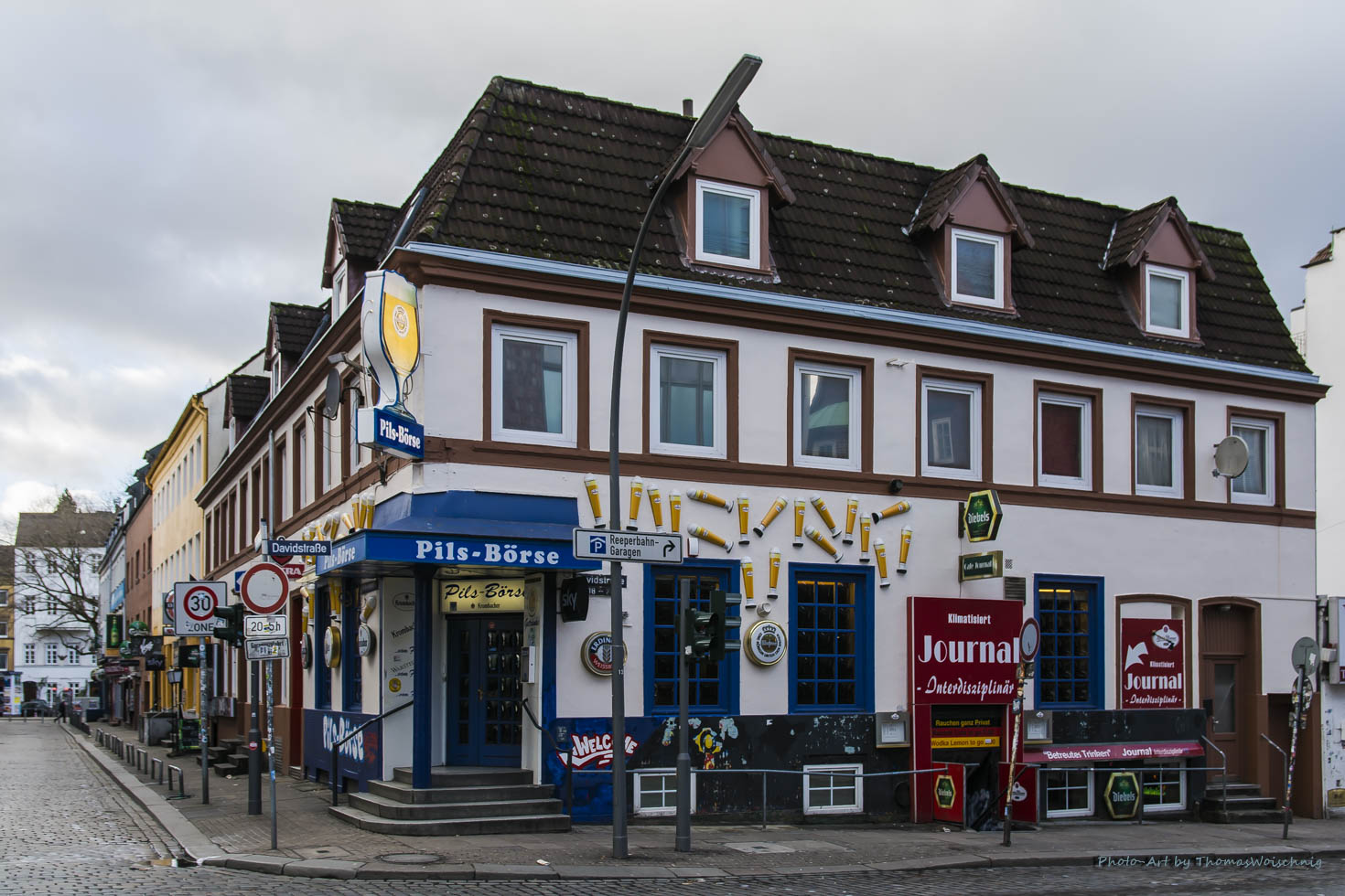 Davidsstraße an der David-Wache  Fotografiert 20170104