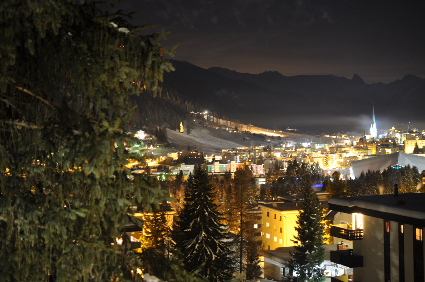 Davos am Abend