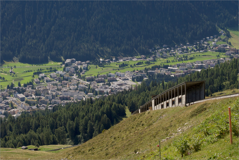 Davos Dorf von oben