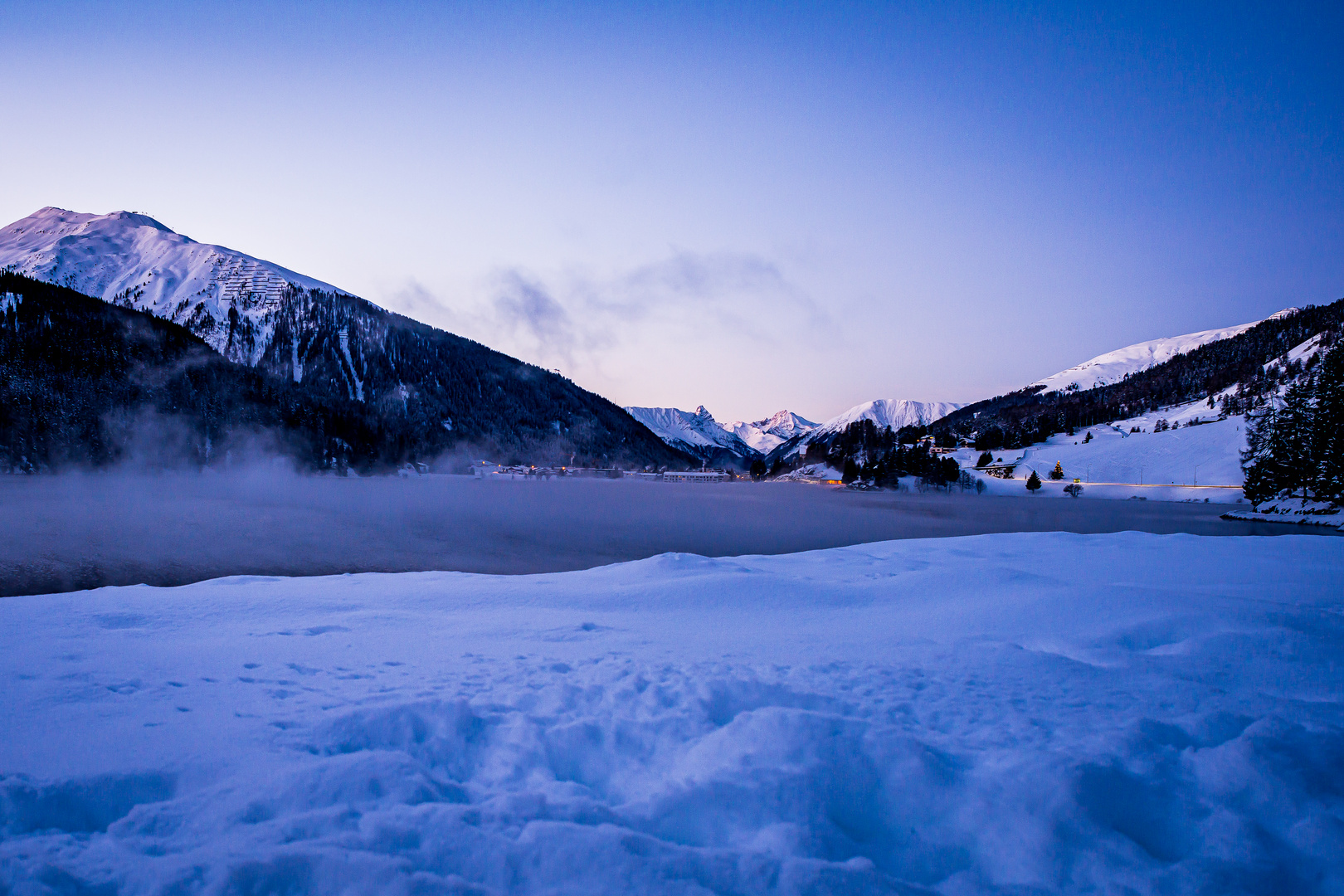 Davosersee am Morgen