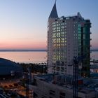 dawn at vasco da gama bridge