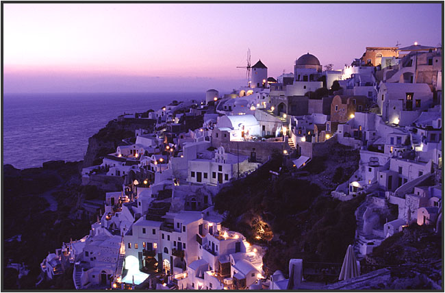 Dawn in Oia