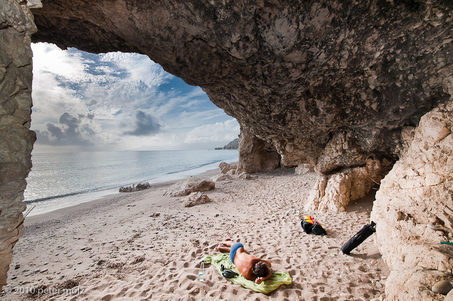 Daydreaming within a daydream on the beach / Samos, Greece, 2010