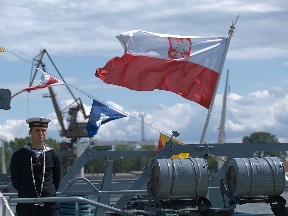 Days of Sea in Swinoujscie, marines from ORP Krakow