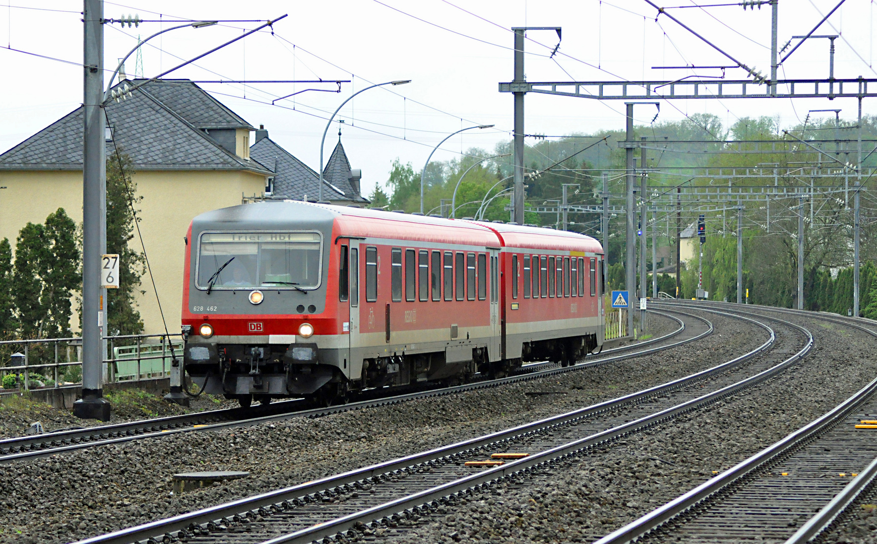 DB 628 462 in Wecker/Gare