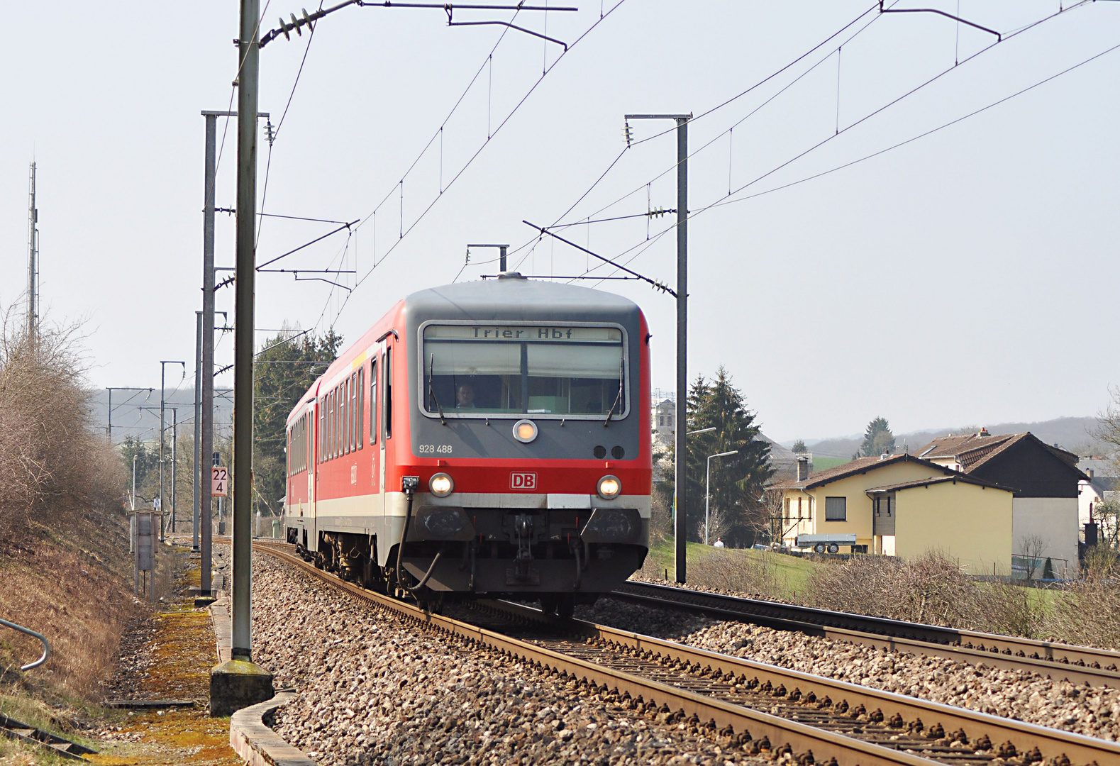 DB 928 488 in Olingen/Luxemburg