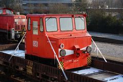 DB ASF 303 auf einem Wagon verladen in Maschen