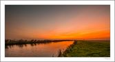 Abendstimmung am Ems-Jade-Kanal in Ostfriesland von Egon Wirdemann 