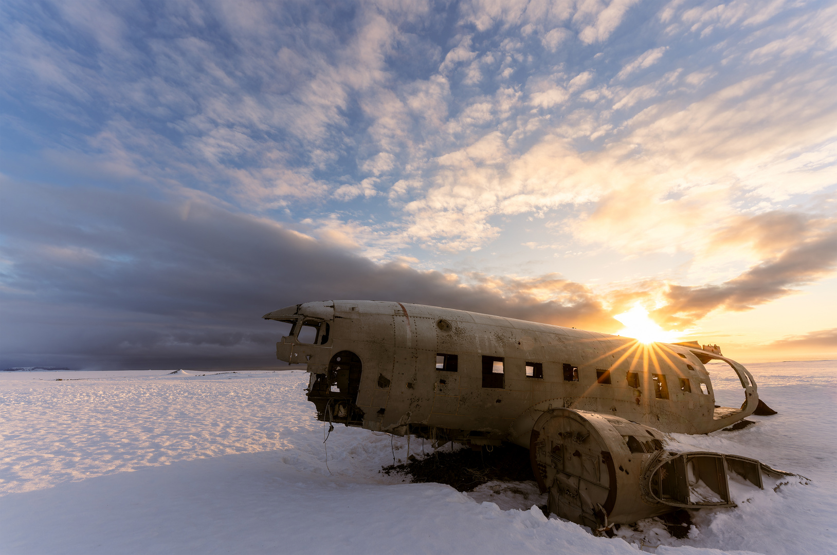 DC-3 sunset