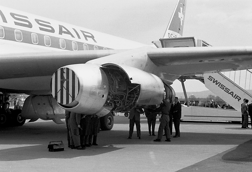 DC-8-32, HB-IDA: das grosse Staunen