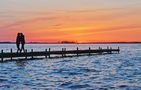 Sonnenuntergang am Steinhuder Meer von Reinhard Ahlmeyer 