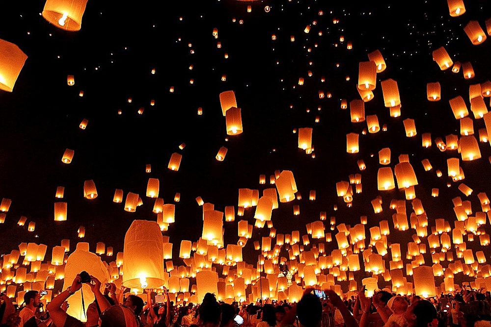 Lichterfest Chiang Mai, Thailand von tramyng 