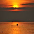 De Bodensee bei Sonnenuntergang