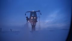 De-icing frühmorgens vor dem Abflug