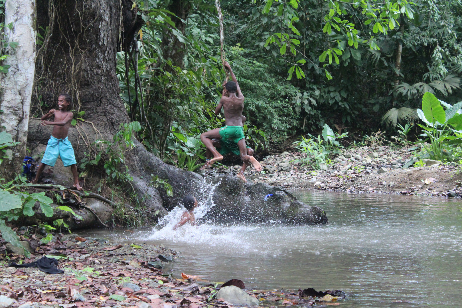 De la serie Saltos  en el río 1