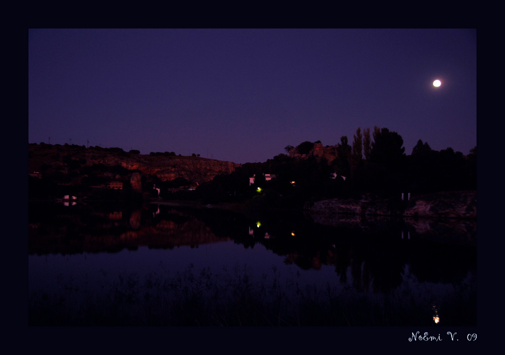 De noche en la laguna