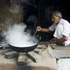 De profesión, hervidor de leche. Rajastán-La India-