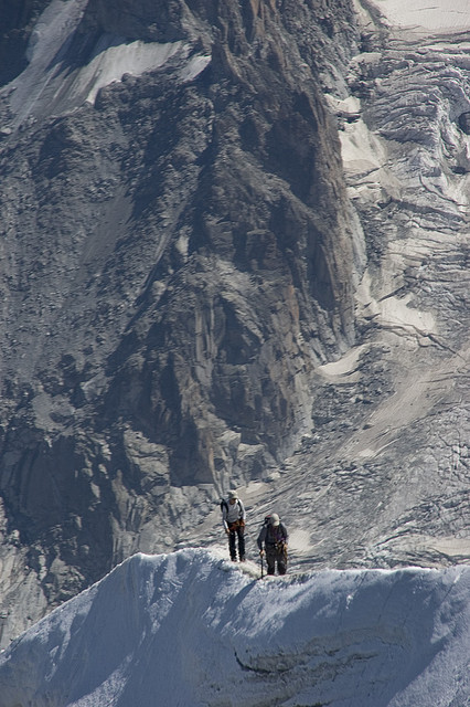 De regreso del Mont Blanc