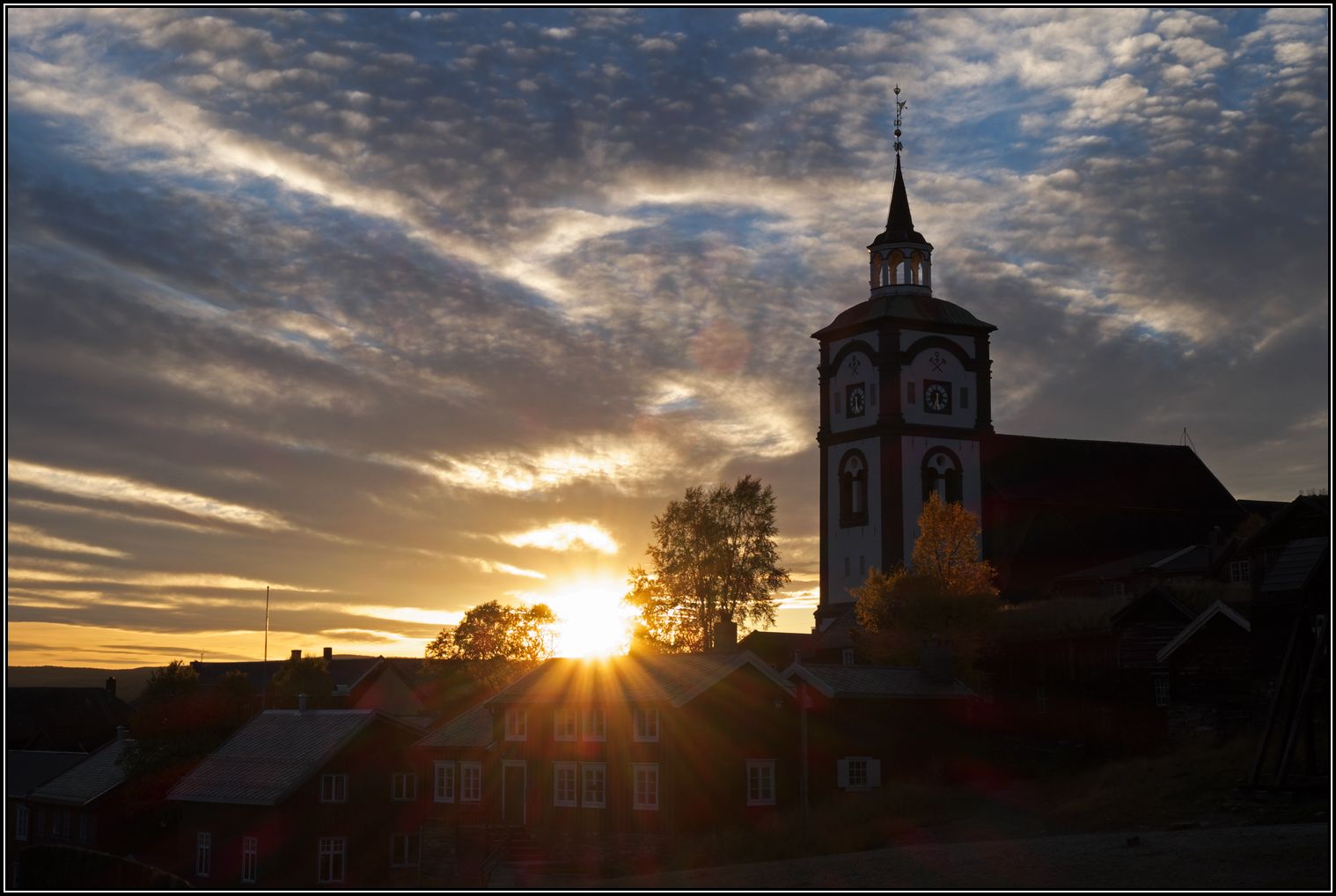 De siste solstrålene ...