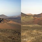 De Timanfaya Parque Nacional Lanzarote - 3D Kreuzblick