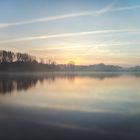 De Wittsee in Nettetal heute Morgen kurz vor Sonnenaufgang