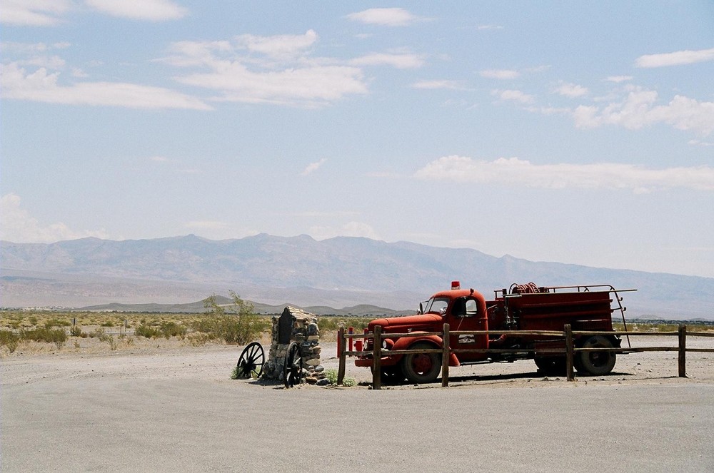 Dead truck in Death Valley