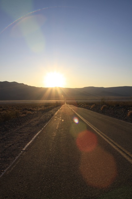 Death Valley bei Sonnenuntergang