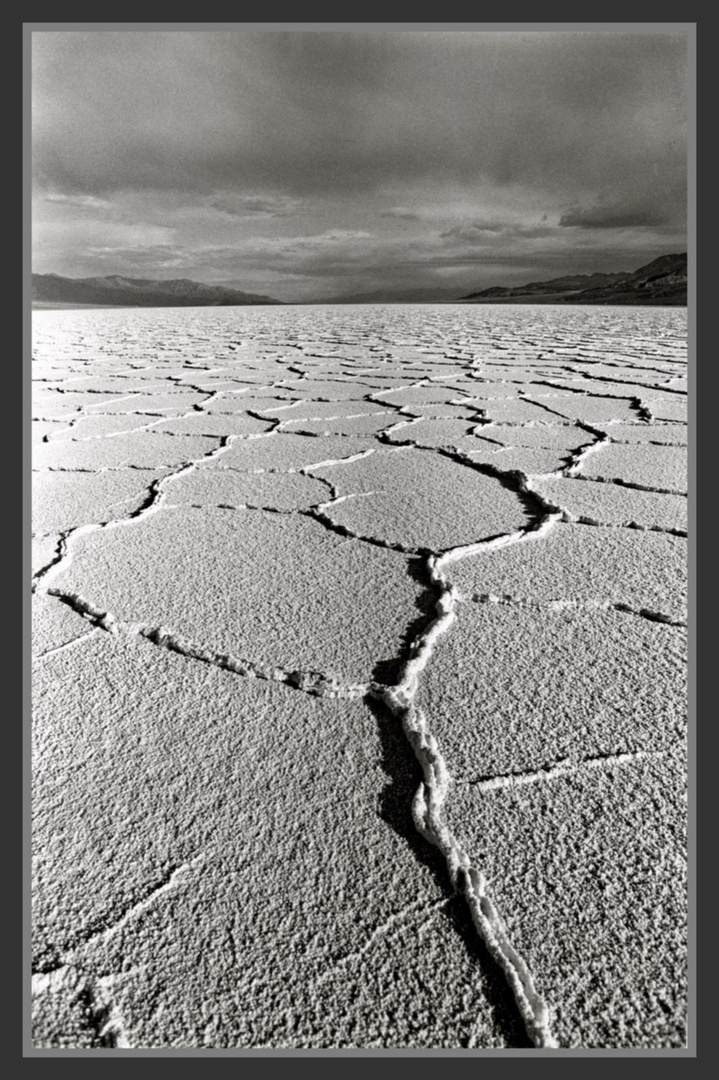 Death Valley, California, USA on a rare cloudy day