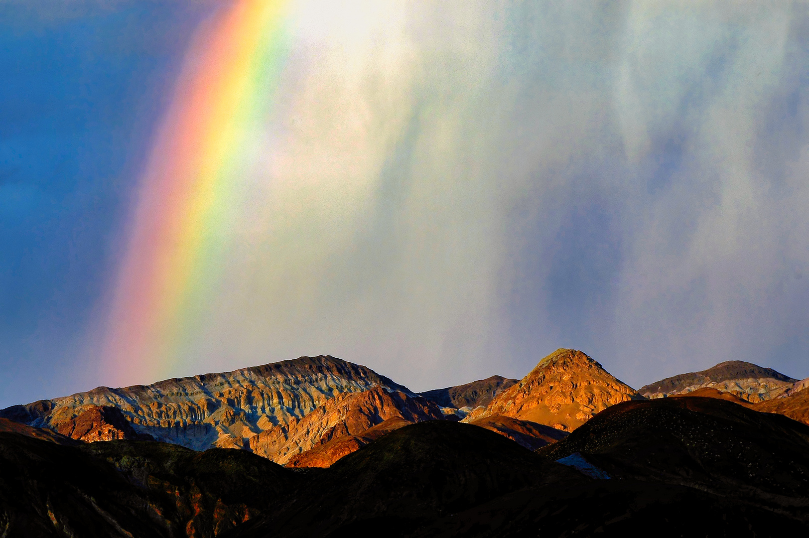 Death valley rainbow