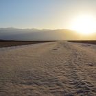 Death Valley - The bad water basin at sundown