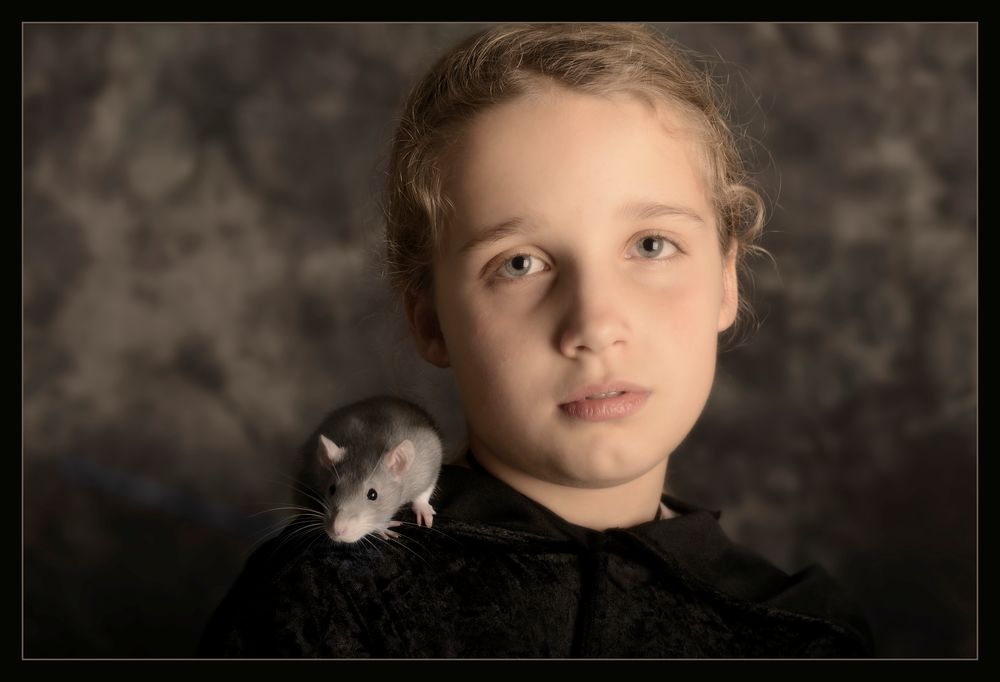 Deborah with rat