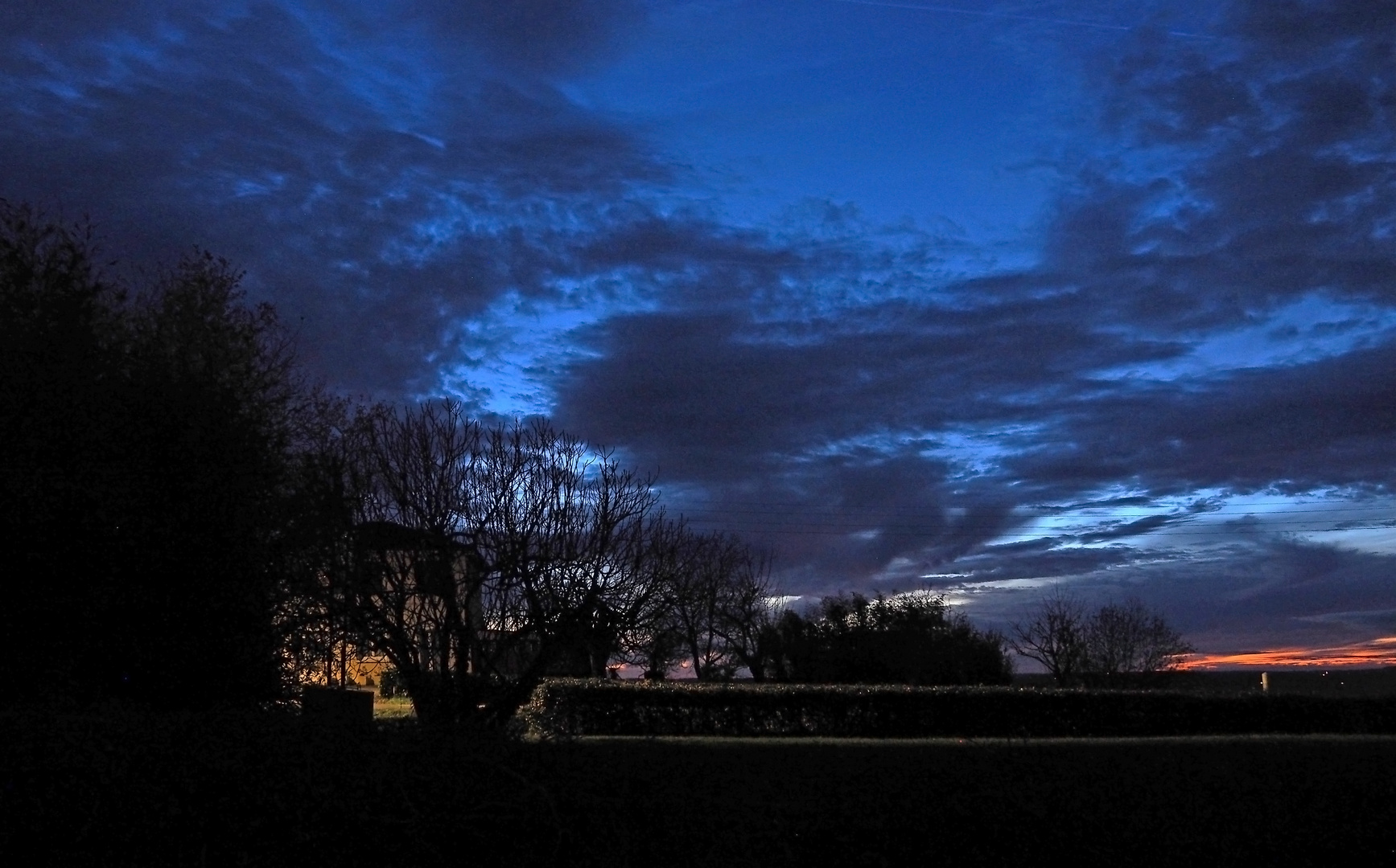 Début de nuit en décembre