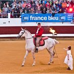 Début du spectacle d’arts équestres  --  Arènes de Dax