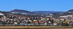 Decin (Tetschen-Bodenbach) und Vysoky sneznik (Hoher Schneeberg)