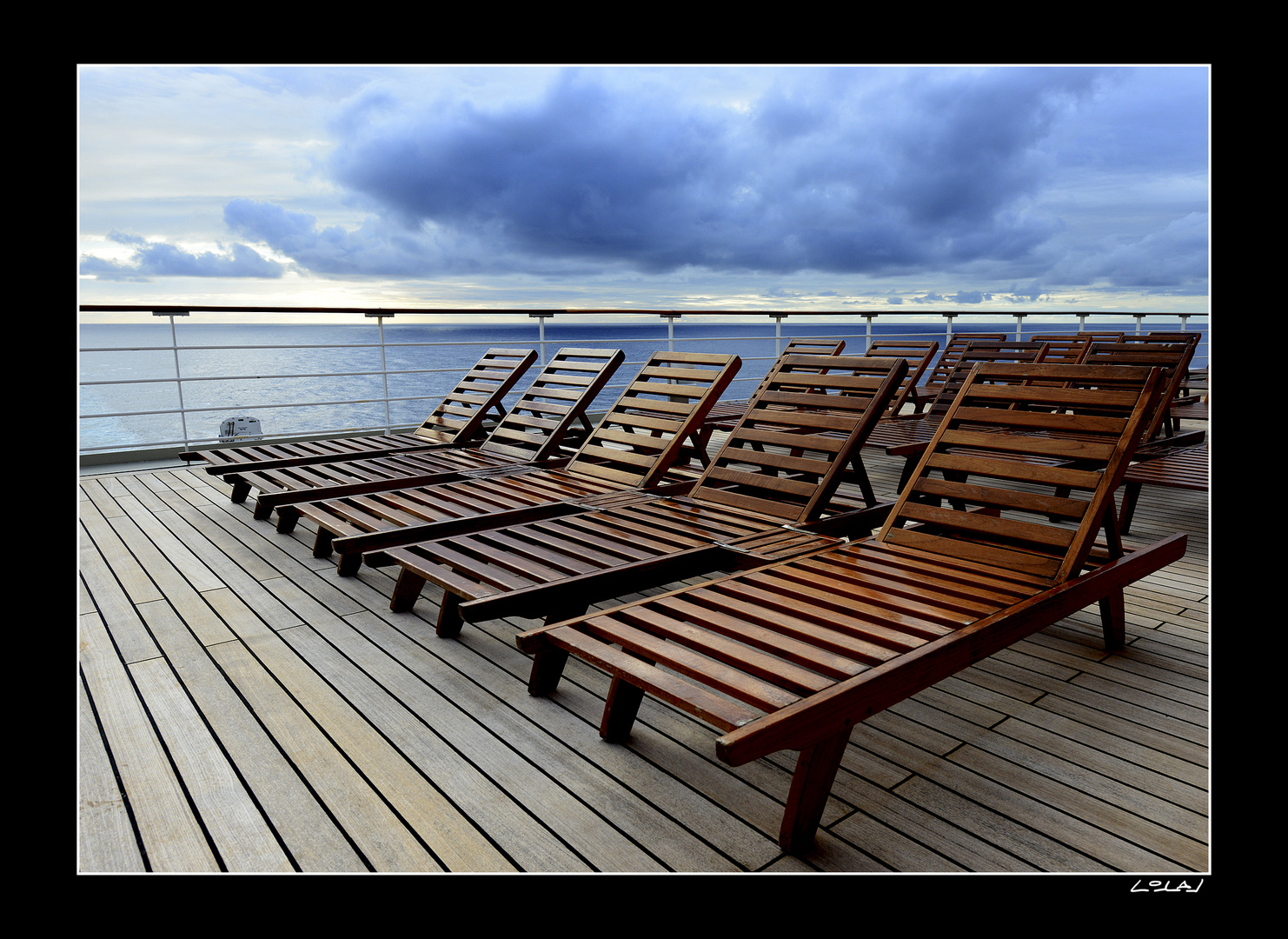 Deckchairs on QM2