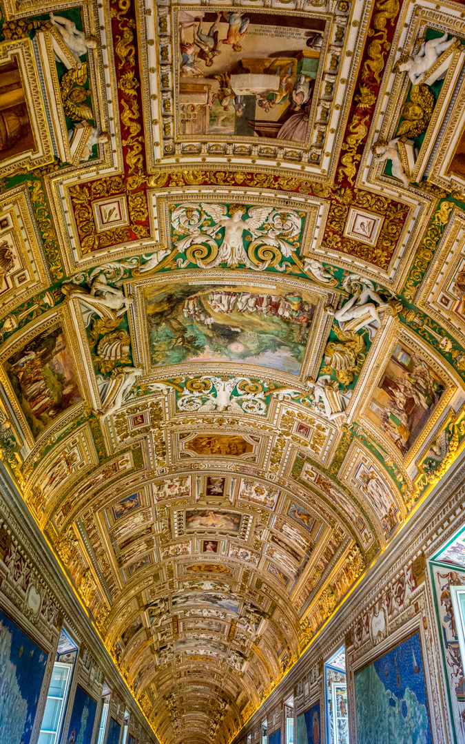 Decke der Galerie der Landkarten im Vatikan Foto & Bild | city, italy
