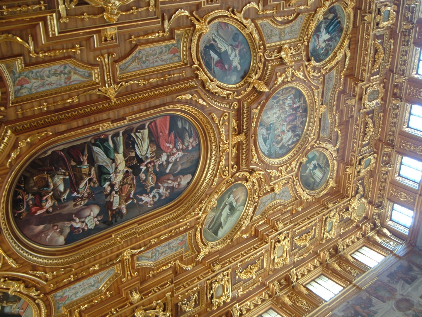Decke im goldenen Saal des Augsburger Rathauses