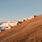 Decken Gletscher im Morgenlicht