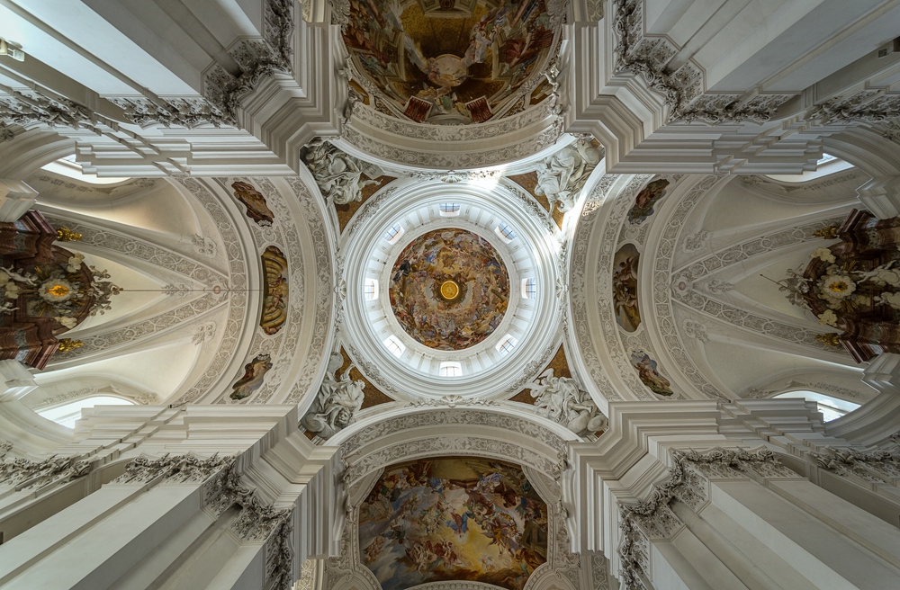 Deckenansicht in der Basilika St. Martin (Weingarten) II