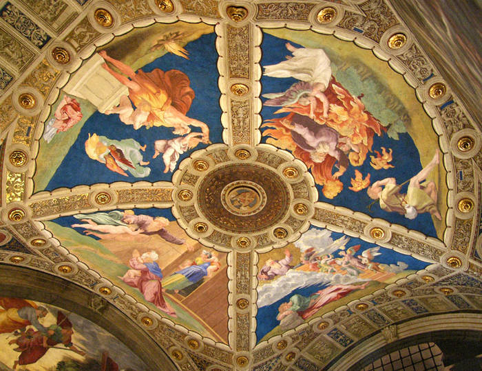 Deckenfresko im Vatikanischen Museum