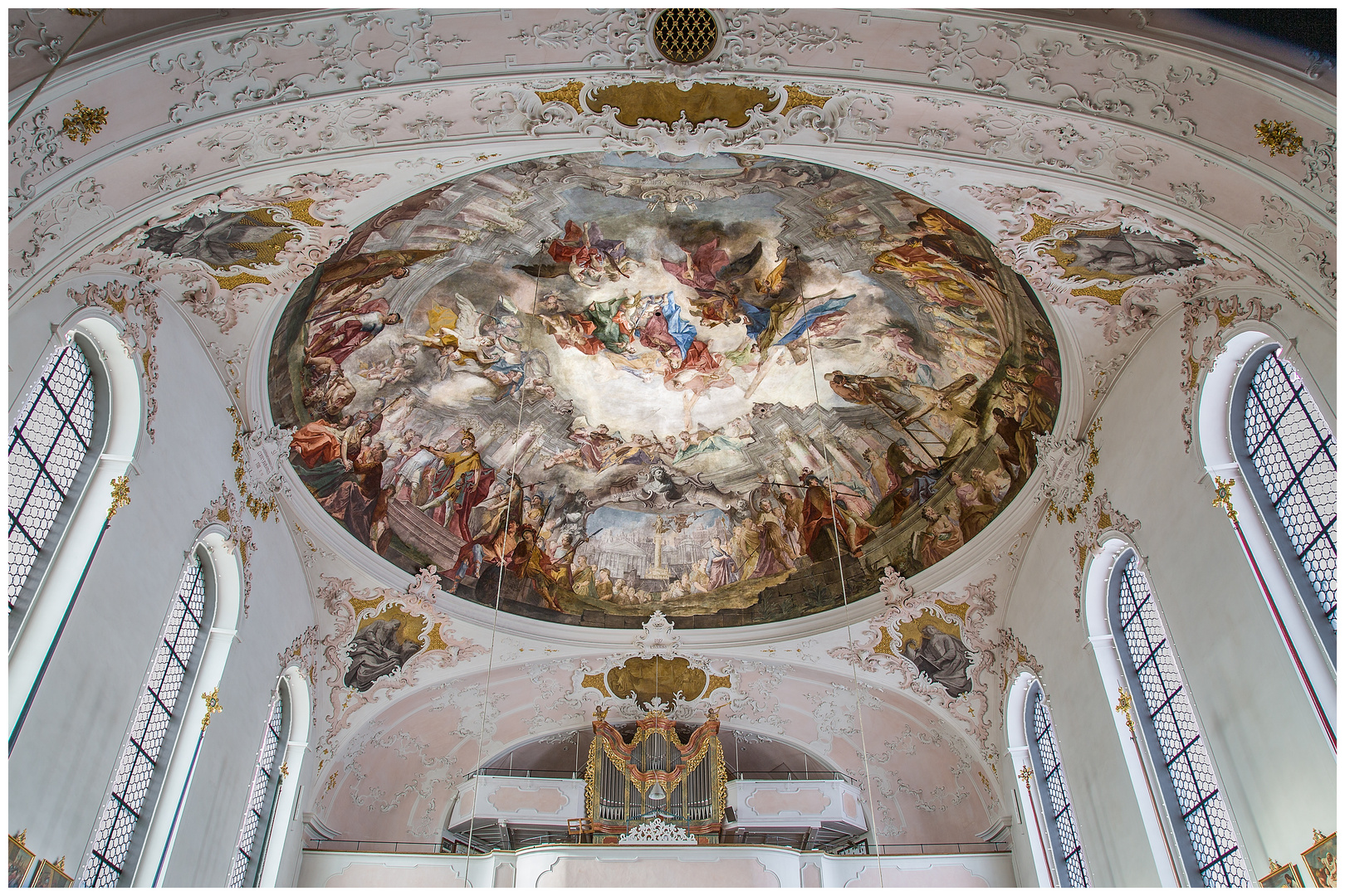 Deckengemälde in der Pfarrkirche St. Peter und Paul Mittenwald