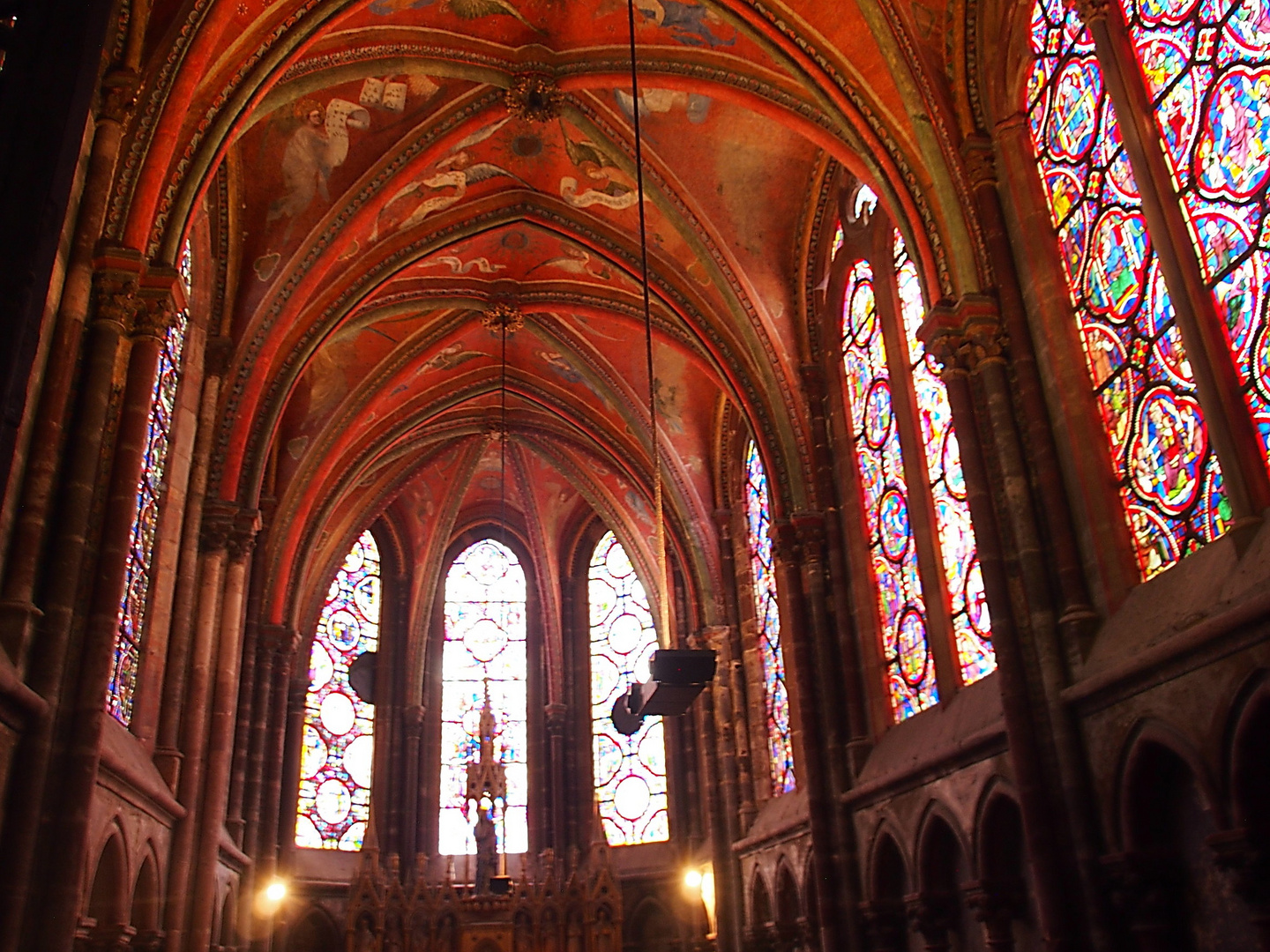 Deckengewölbe der Seitenkapelle der Hl. Maria - Kathedrale von Le Mans