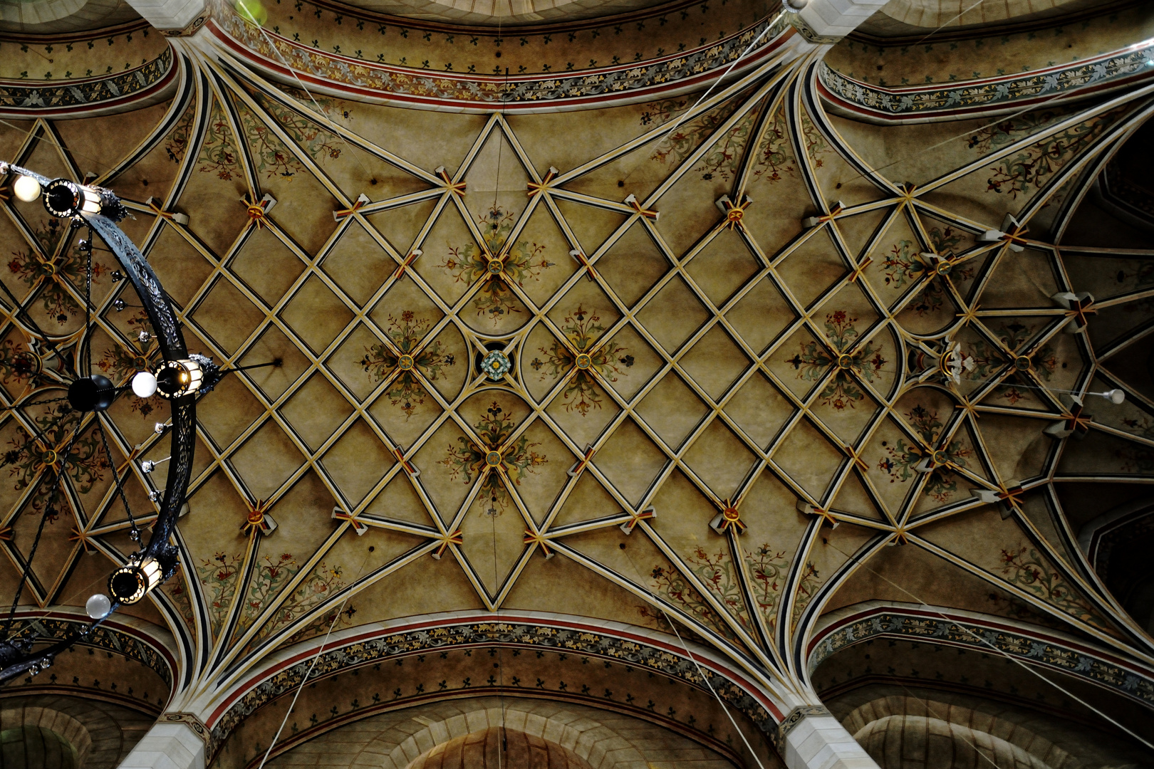 Deckengewölbe in Der Schlosskirche in Wittenberg