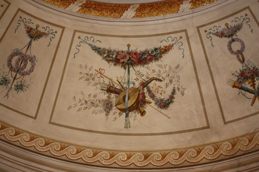 Deckenmalerei im Prunksaal von Burgscheidungen