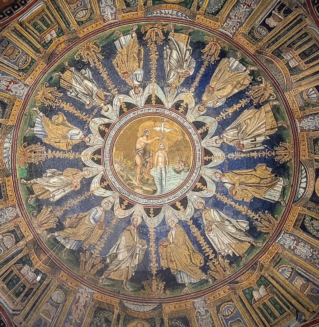 Deckenmosaik des Baptisterium Ravenna 