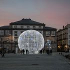 Decoración navideña en La Coruña