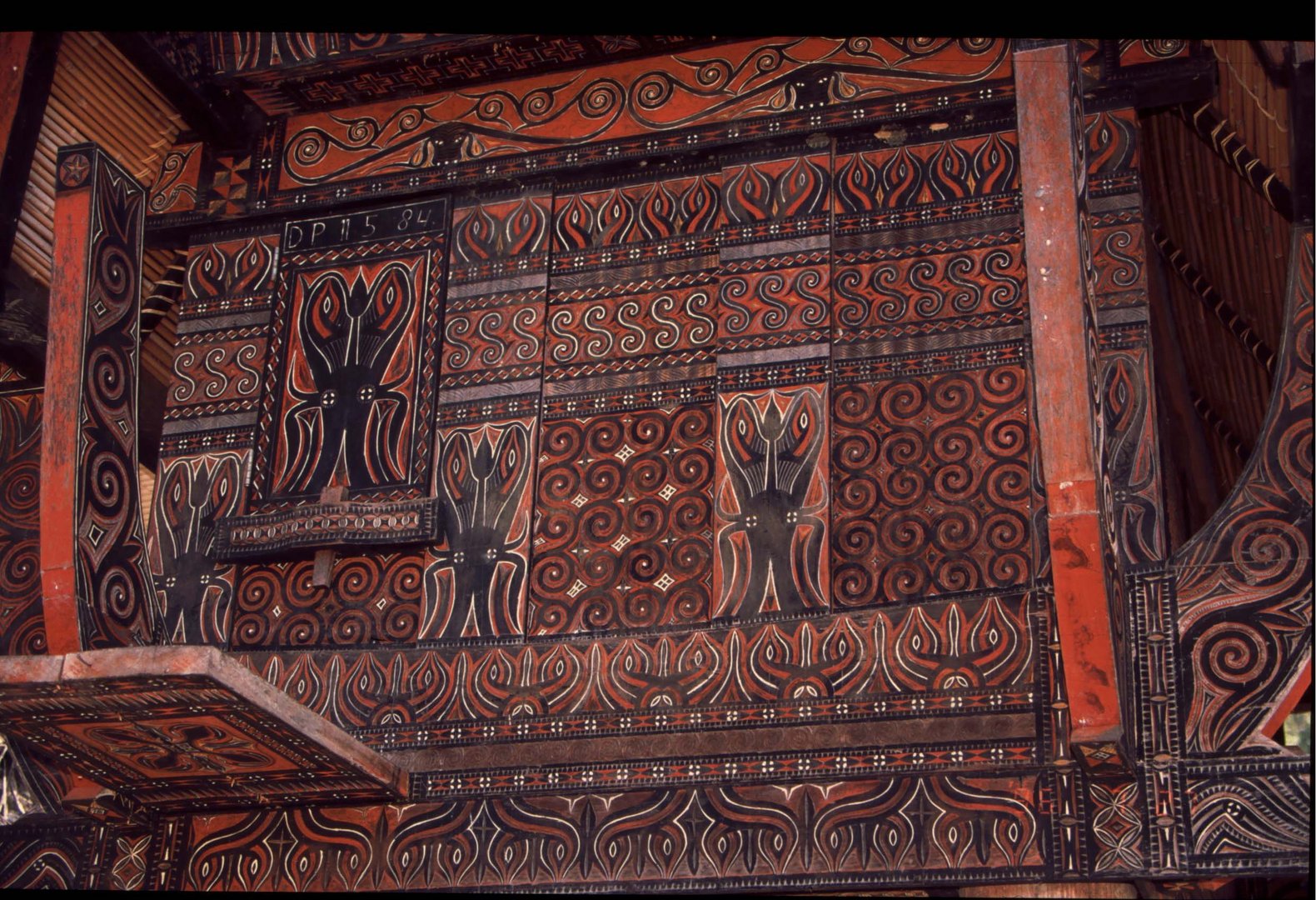 Decorated barn, Sulawesi, Indonesia